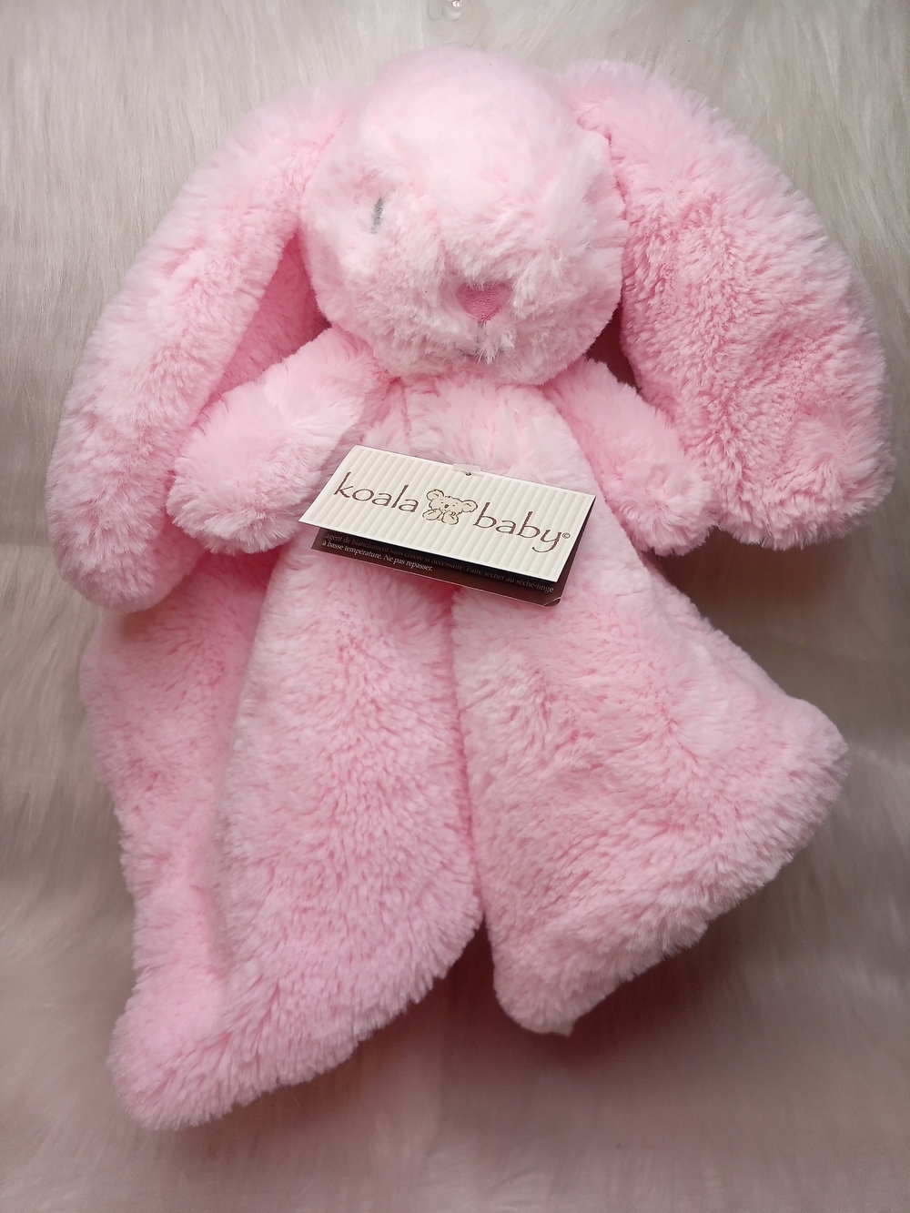 Koala Baby Pink Plush Bunny Security Blanket